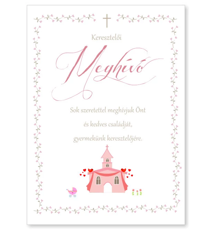 B/Keresztelőre meghívó - 02.