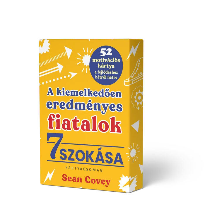 A kiemelkedően eredményes fiatalok 7 szokása – kártyacsomag
