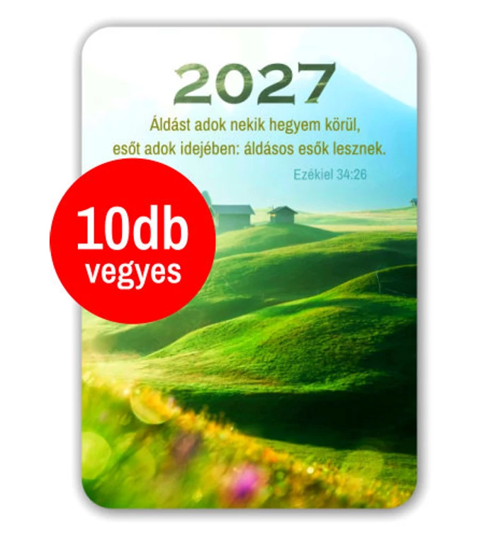Kártyanaptár - 20267 /10db - vegyes