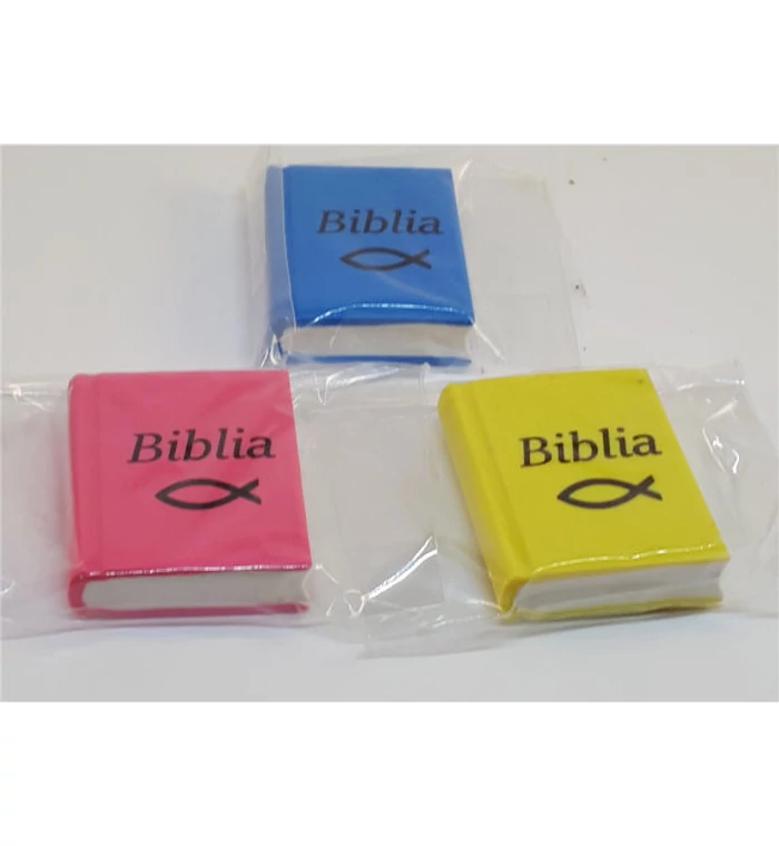 Radír - Biblia, könyvalakú (1db) rózsaszín
