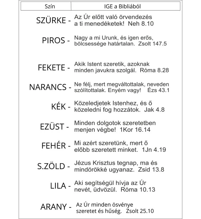 Toll - fém (10 db) gravírozott / vegyes színekben