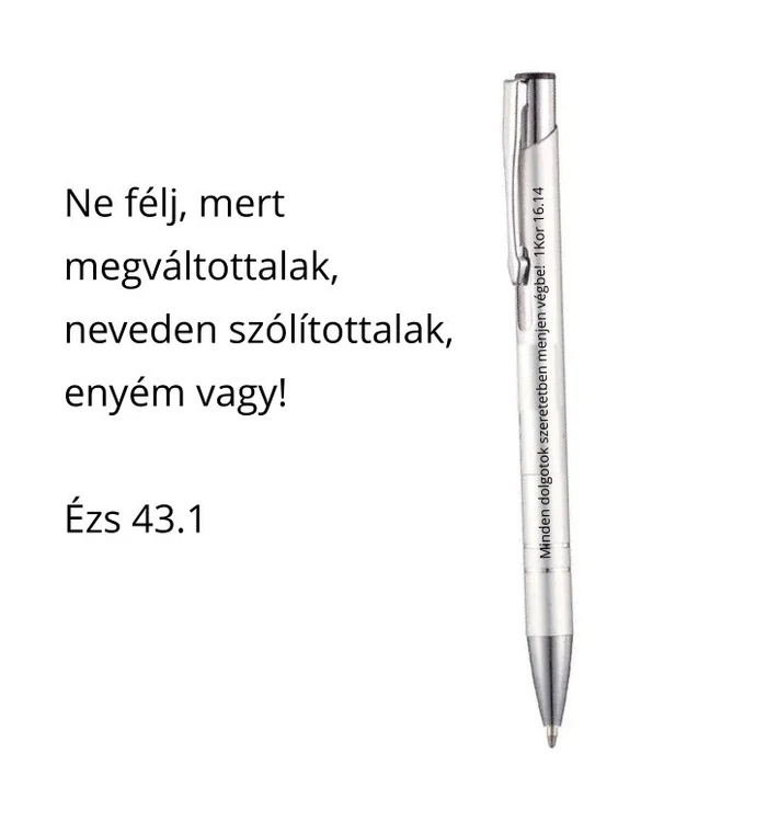 Toll - fém, gravírozott (1db) ezüst