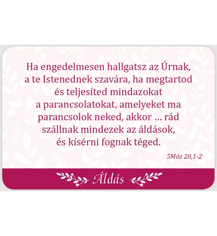 Áldjon meg téged az Úr! - Igés kártyacsomag