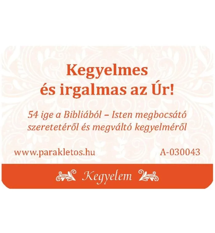 Kegyelmes és irgalmas az Úr! - Igés kártyacsomag