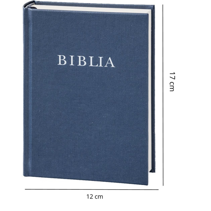 Biblia - RÚF (kicsi) - szövet, kék (vászonkötés)