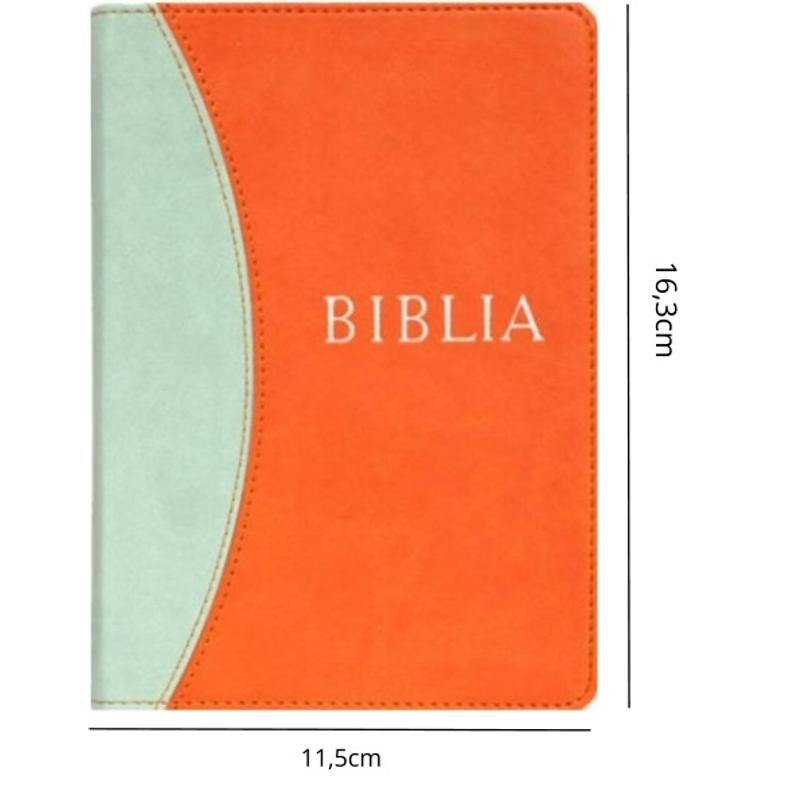 Biblia - RÚF (középméret, puha, varrott, narancs-zöld) Biblia - RÚF (középméret, puha, varrott, narancs-zöld)