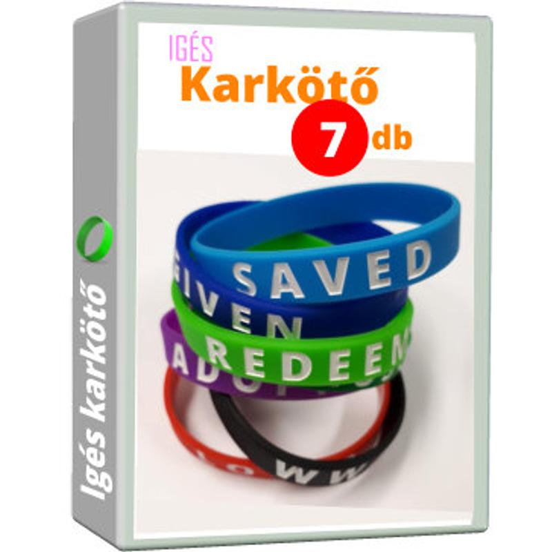 Karkötő - műanyag (7db) vegyesen Karkötő - műanyag (7db) vegyesen