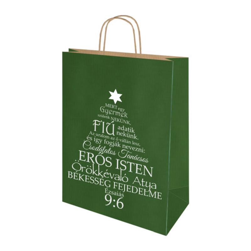 Karácsonyi dísztáska - fenyő (zöld) Karácsonyi dísztáska - fenyő (zöld)