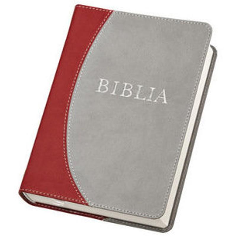 Biblia - RÚF (középméret, puha, varrott, szürke-bordó) Biblia - RÚF (középméret, puha, varrott, szürke-bordó)