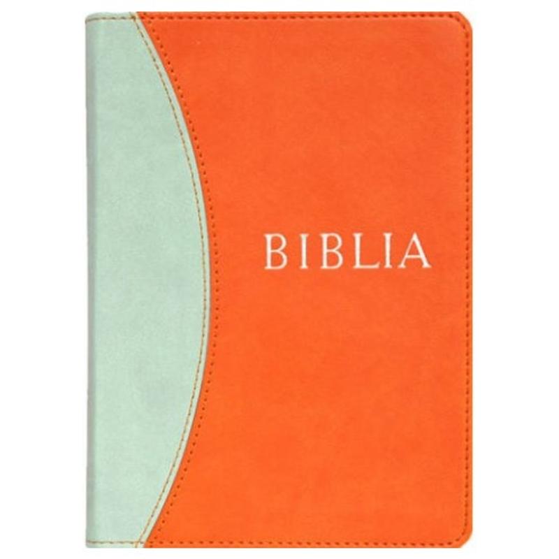 Biblia - RÚF (középméret, puha, varrott, narancs-zöld) Biblia - RÚF (középméret, puha, varrott, narancs-zöld)