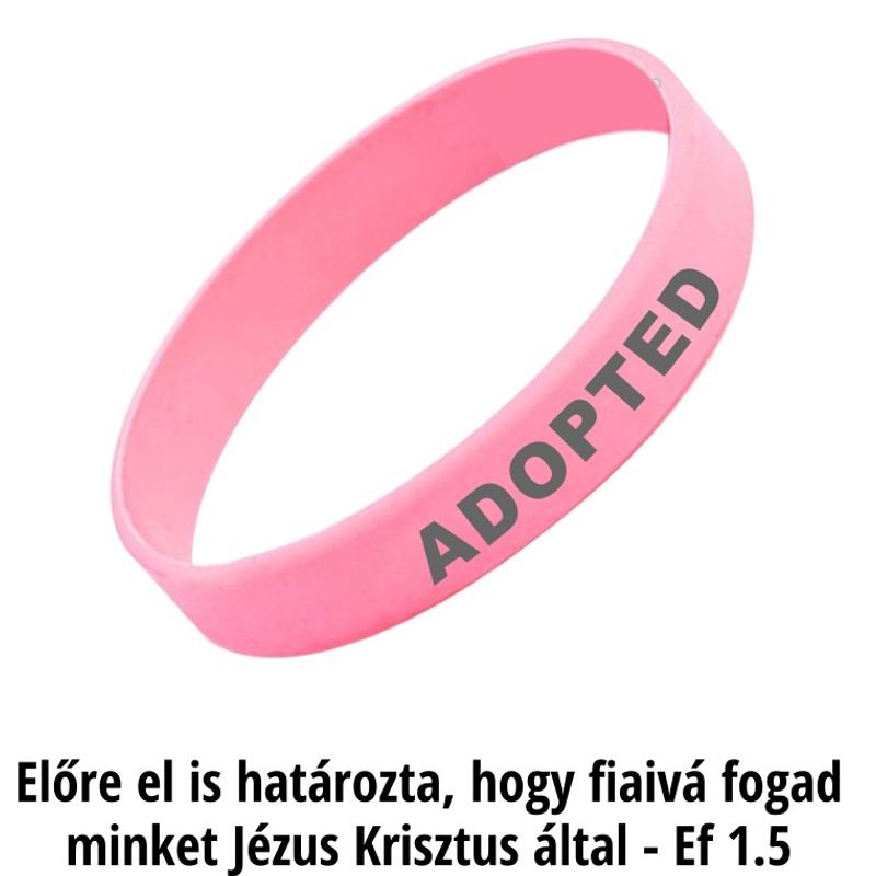Karkötő - ADOPTED / rózsaszín Karkötő - ADOPTED / rózsaszín