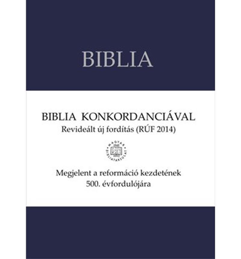 Biblia - RÚF (konkordanciával, vászon, sötétkék)