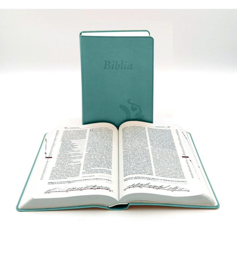 ÚjKároli Biblia - türkiz - nagyméret