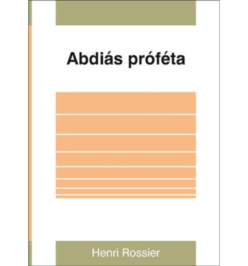 H. Rossier - Abdiás próféta