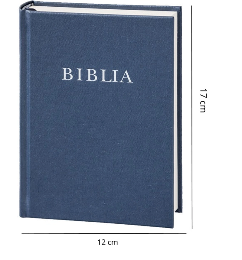 Biblia - RÚF (kicsi, vászon, kék)