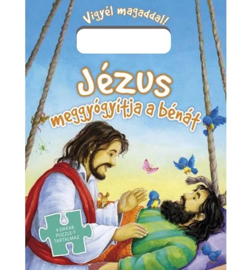 Jézus meggyógyítja a bénát - puzzle könyv