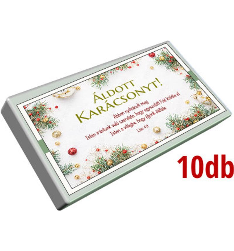 Karácsonyi ajándékkísérő (10db) vegyes