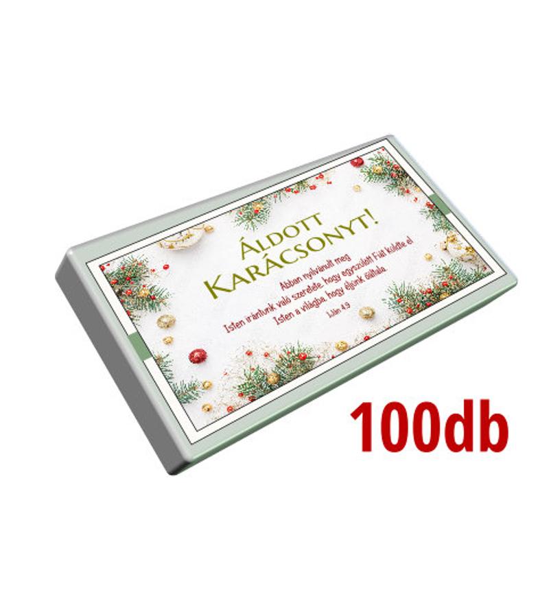 Karácsonyi ajándékkísérő (100db) csomag