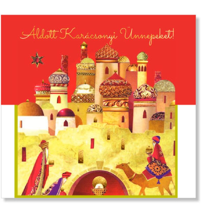 B/Karácsonyi képeslap (arany) - 03