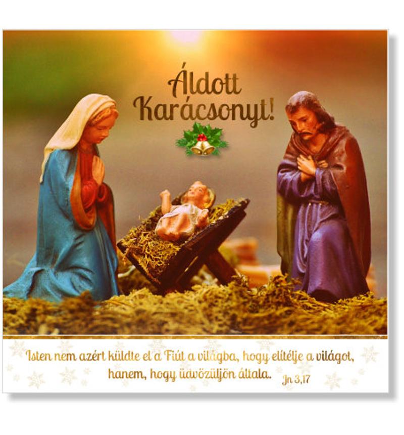 B/Karácsonyi képeslap (arany) - 07