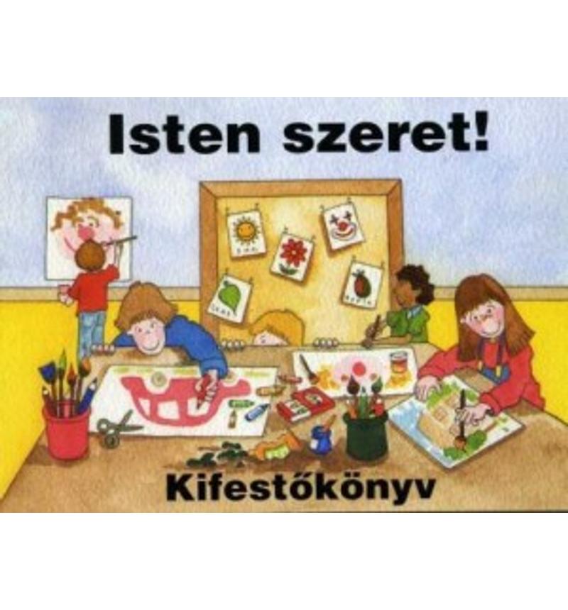 Isten szeret - kifestő
