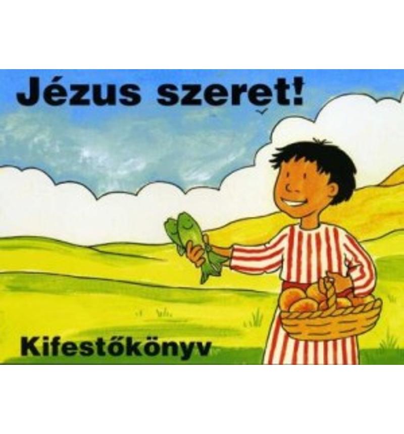 Jézus szeret - kifestő
