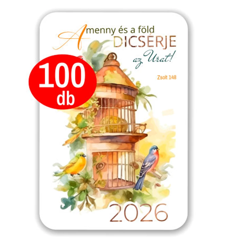 Kártyanaptár - 2026 / csomag (100db)