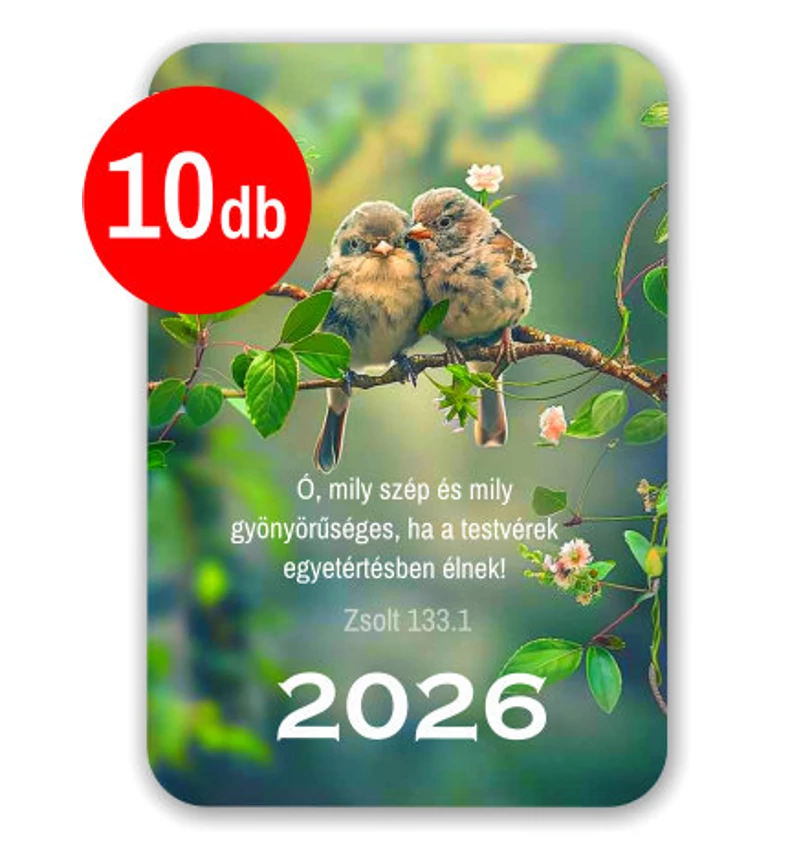 Kártyanaptár - 2026 /10db - vegyes