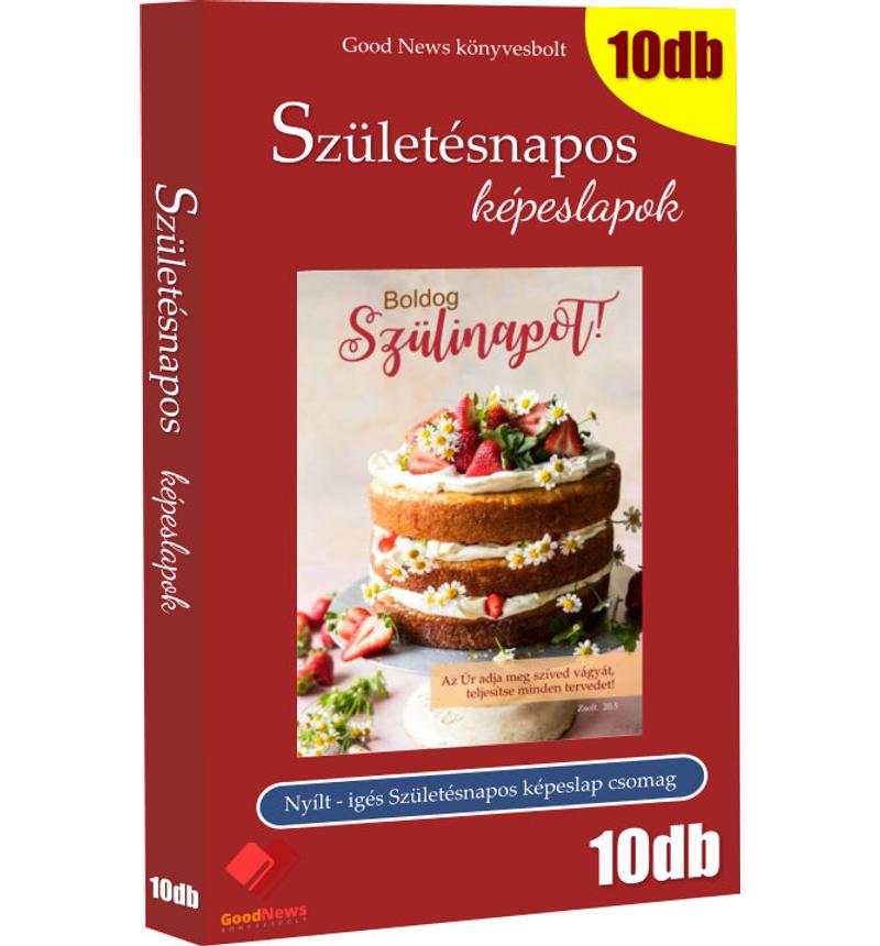 Képeslap - Születésnap (10db) vegyes