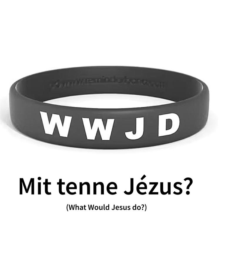Karkötő - W.W.J.D. / fekete