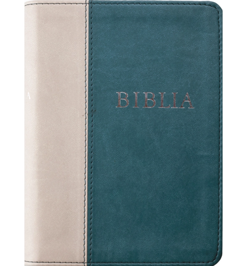 Biblia - RÚF (középméret, puha, varrott, sötétzöld-szürke)