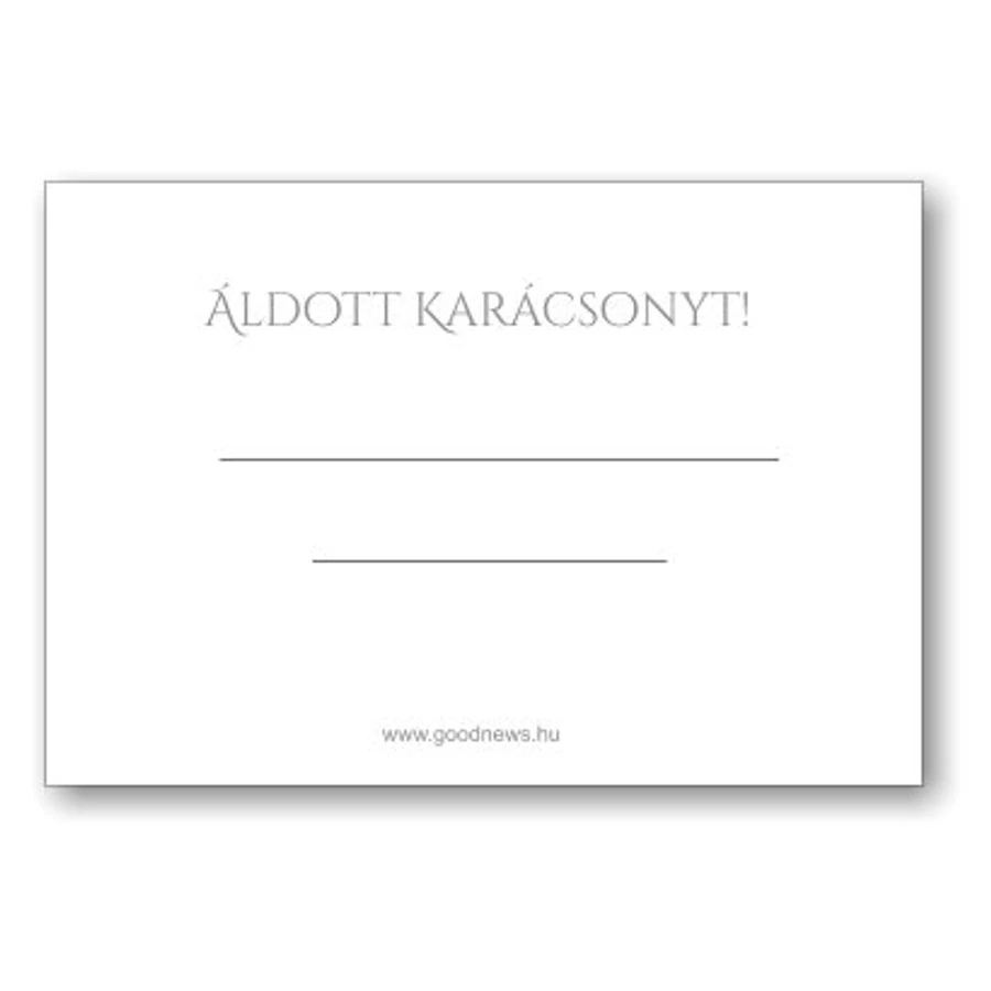 Karácsonyi ajándékkísérő (10db) vegyes