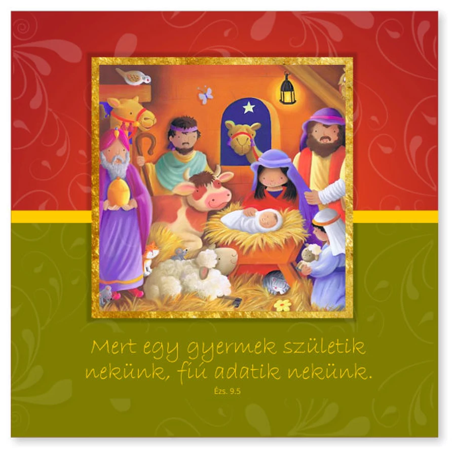 B/Karácsonyi képeslapok (arany) - 01