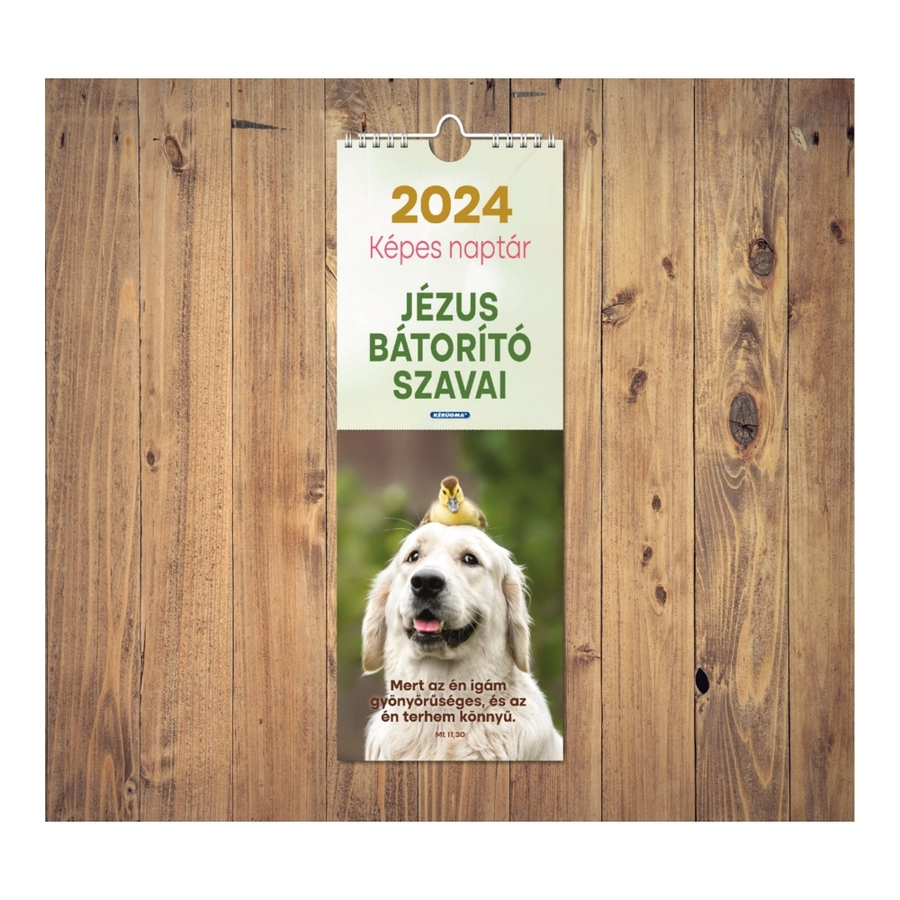 Falinaptár - 2024 (K) képeslapos - Jézus bátorító szavai