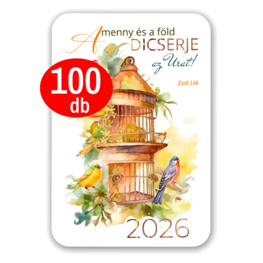 Kártyanaptár - 2026 / csomag (100db)