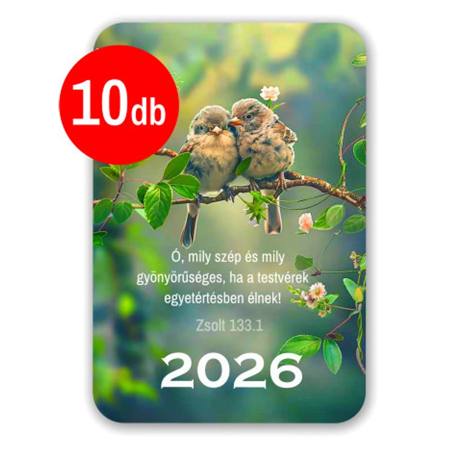 Kártyanaptár - 2026 /10db - vegyes